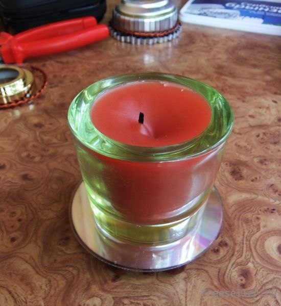 Свеча в стакане