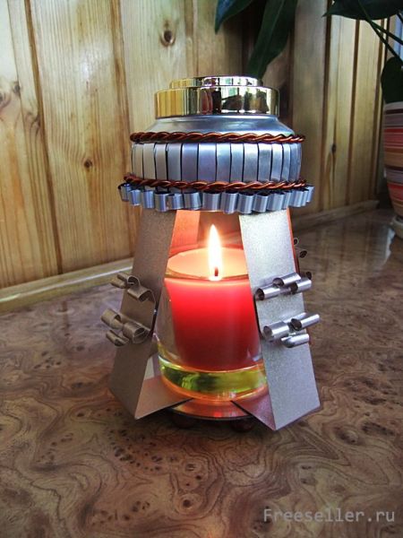 Аромолампа из алюминиевых банок от напитков