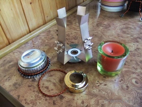 Аромолампа из алюминиевых банок от напитков