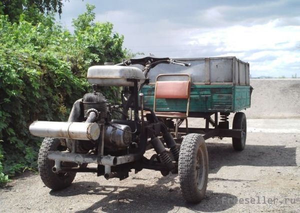 Мотоблок из мотороллера Муравей