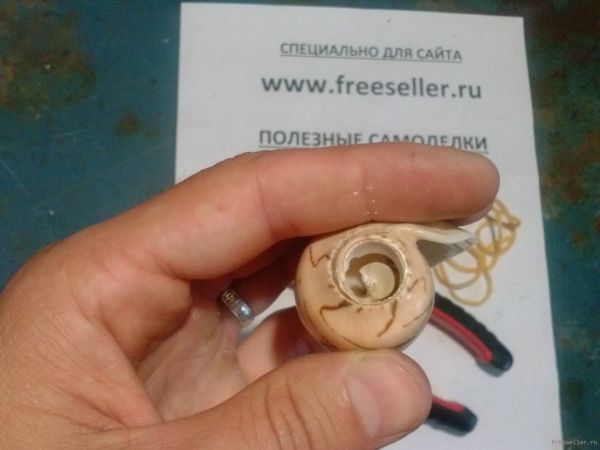 Процесс изготовления свистка из ракушки