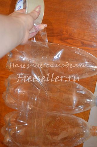 Изготовление пуфика из пластиковых бутылок