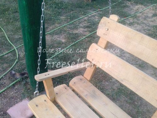 Садовые качели своими руками