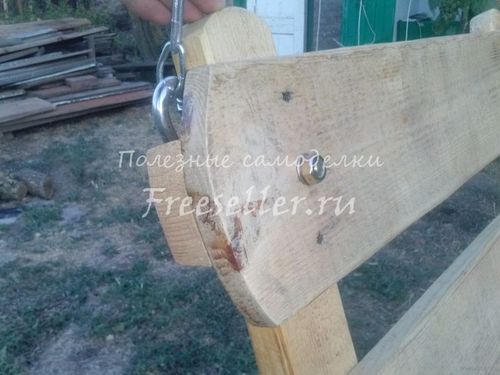 Садовые качели своими руками