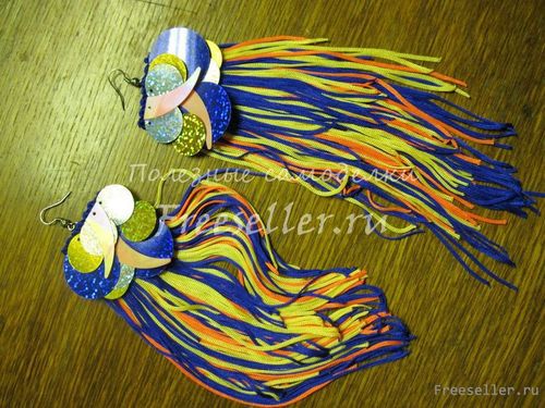 Диско серьги своими руками