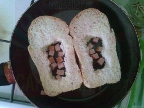 Процесс приготовления ростовского бутерброда