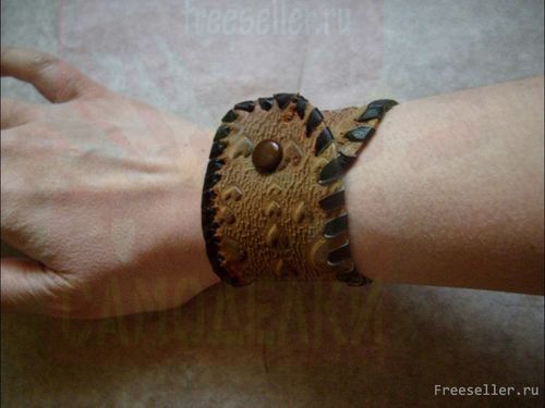 Кожаный браслет своими руками