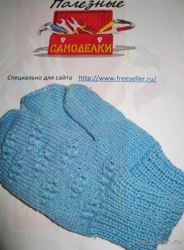 Вязание детских варежек