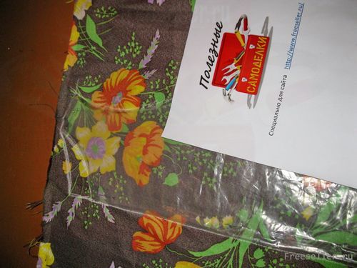 Изготовление фартука для занятий рисованием