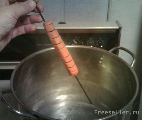 Как приготовить спиральные сосиски