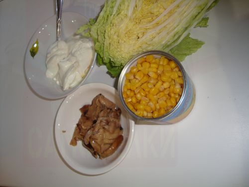 Ингредиенты для приготовления грибного слата