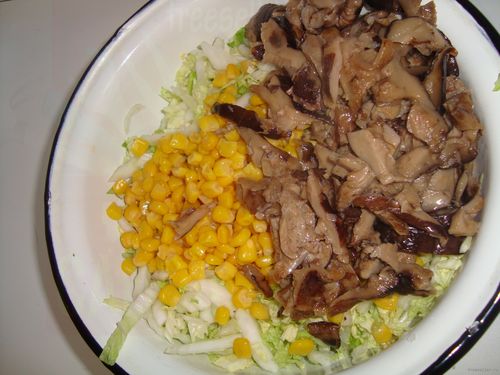 Процесс приготовления грибного слата