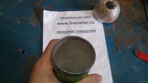 Процесс изготовления вазы из банки от чистящего средства