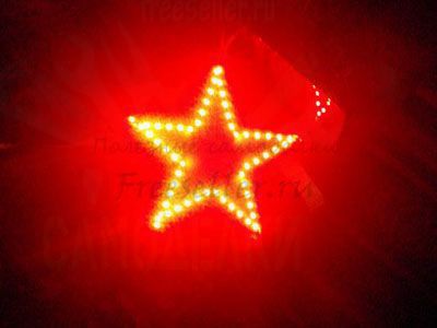 Новогодняя светящиеся звезда из светодиодной ленты