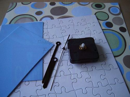 Материалы для изготовления пазлов часов