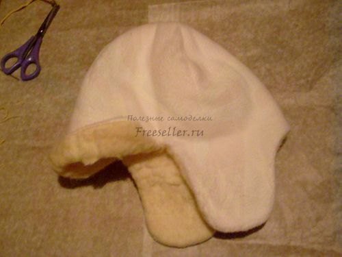 Флисовая ушанка