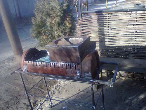 Самодельный мангал из газового баллона