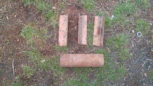 Процесс изготовления триноги для елки