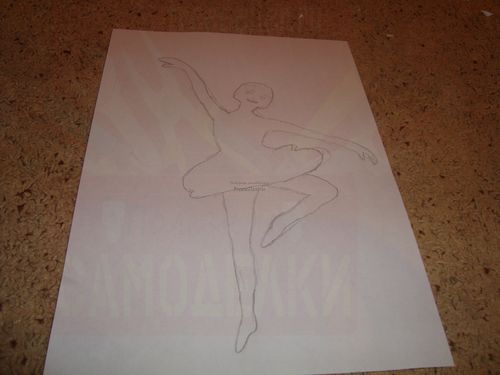 Балеринка из бумаги