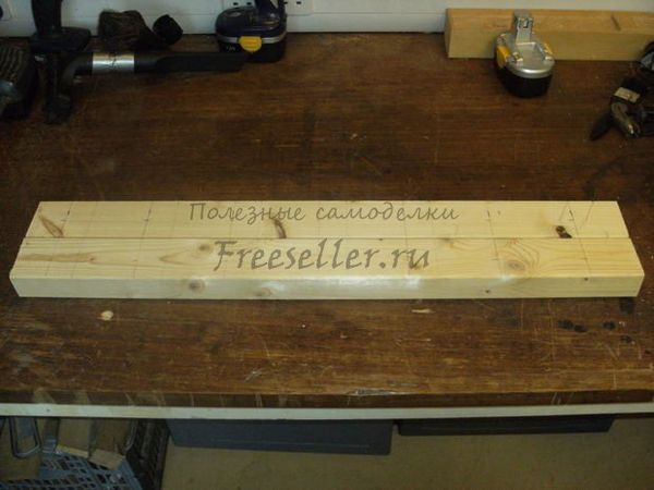 Процесс изготовления полки для садовых инструментов