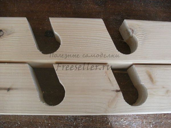 Процесс изготовления полки для садовых инструментов
