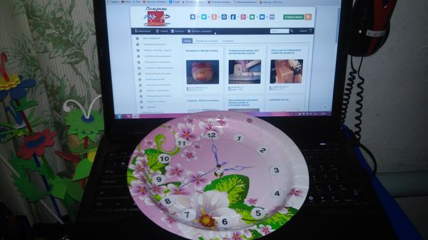 Изготовление часов из тарекли