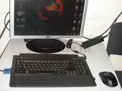 «Компьютер в клавиатуре» из разбитого ноутбука