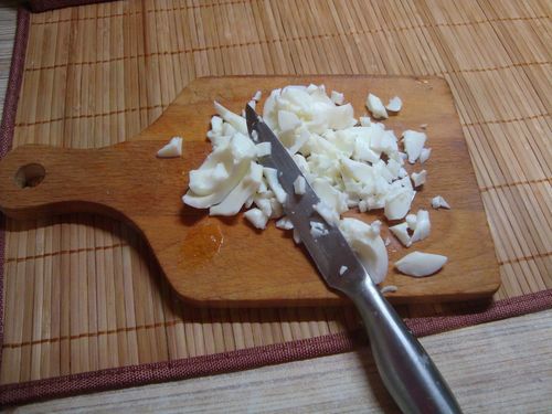 Процесс приготовления салата Мимоза