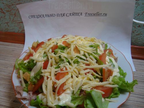 Салат Цезарь - пошаговый фото рецепт приготовления