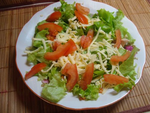 Процесс приготовления салат Цезарь