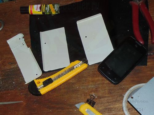 Процесс изготовления чехла для телефона из кожи