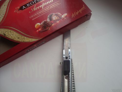 Изготовление органайзера из коробки от конфет