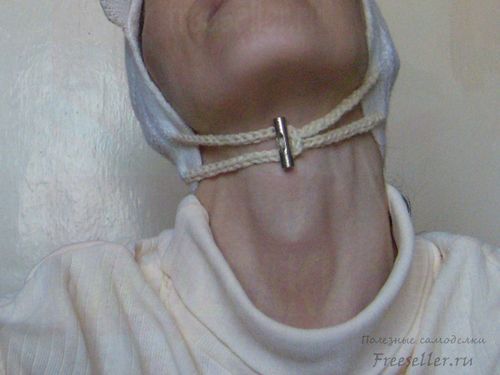 Оригинальная застёжка для шапки своими руками