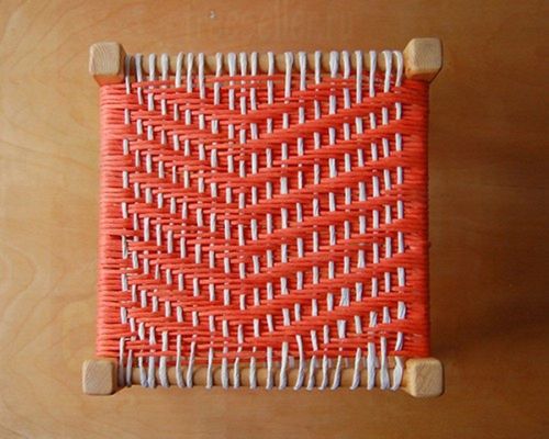 Плетеный табурет своими руками