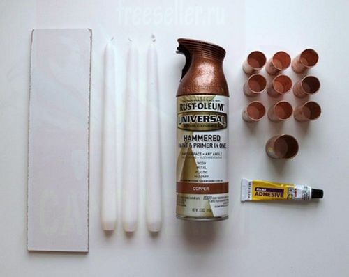 материалы для изготовления медного подсвечника