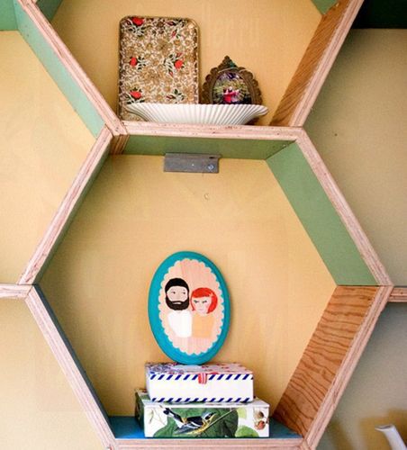 Полки соты для хранения вещей своими руками