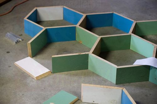 Полки соты для хранения вещей своими руками