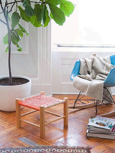 Плетеный табурет своими руками