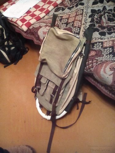 Самодельный рюкзак из брезента