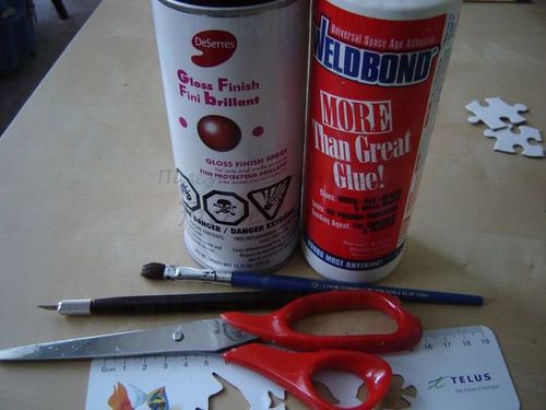 Материалы для изготовления пазлов часов