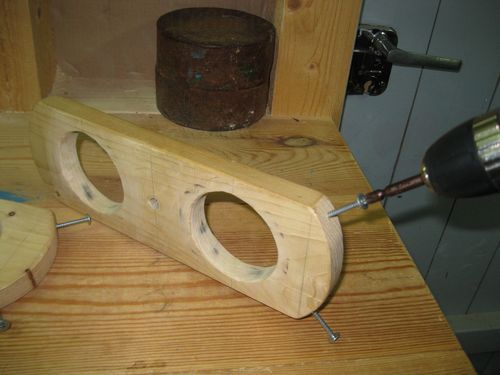 Изготовление гири из гантель