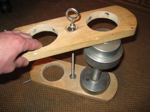 Изготовление гири из гантель