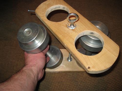 Изготовление гири из гантель