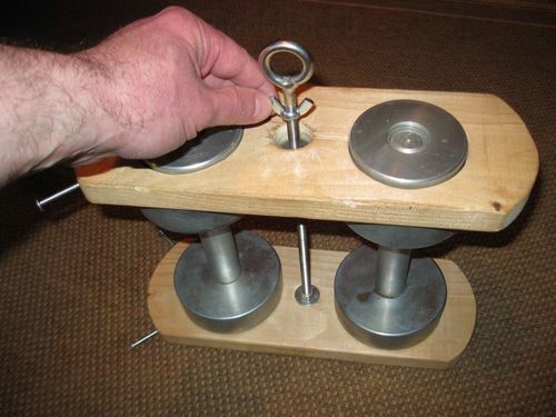 Изготовление гири из гантель