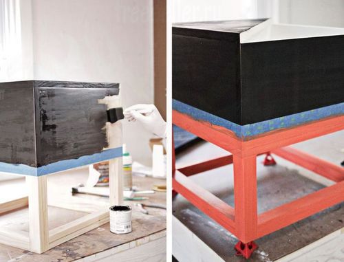 Процесс изготовления приставного столика своими руками