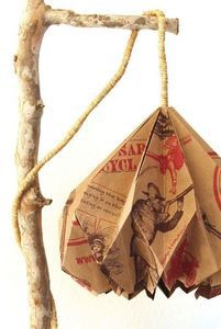 Торшер из пакета для покупок