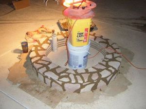 Процесс изготовления 3-хуровневого газового мангала своими руками