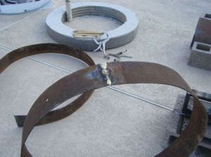 Процесс изготовления 3-хуровневого газового мангала своими руками