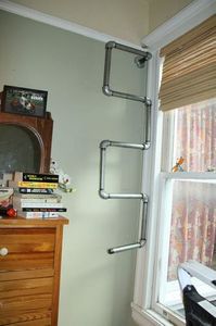 Процесс изготовления полки из стальных труб