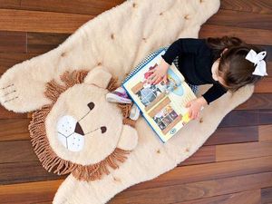 Плюшевый коврик в виде животного своими руками